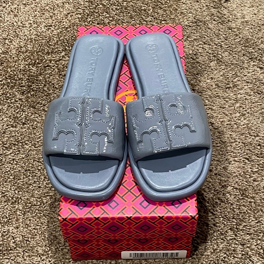 Tory Burch Double T Sport Slide Sandals